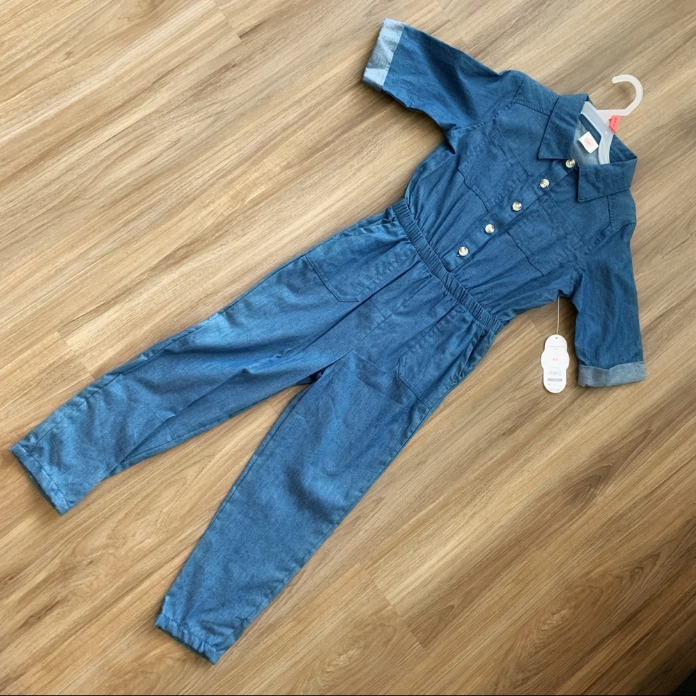 Little Girl’s Denim Jumpsuit